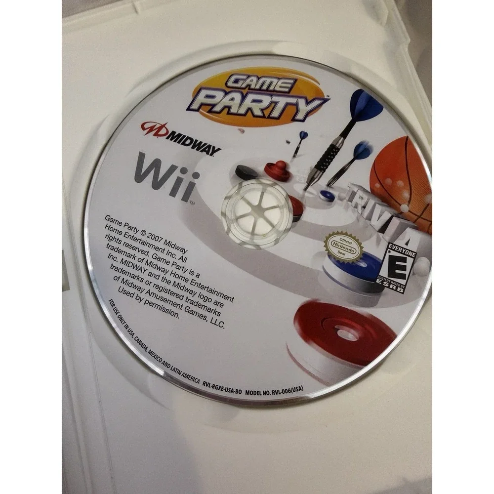 Game Party (Nintendo Wii, 2007) With Manual